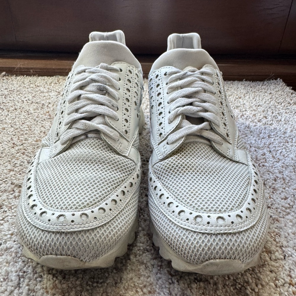 Philipp Plein White Perforated Sneakers size 38
